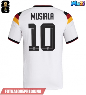 Lacne Muži Futbalové dres Nemecko Jamal Musiala #10 MS 2026 Krátky Rukáv - Domáci